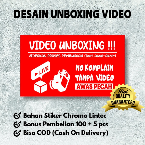STIKER FRAGILE UNBOXING VIDEO//STIKER FRAGILE MURAH