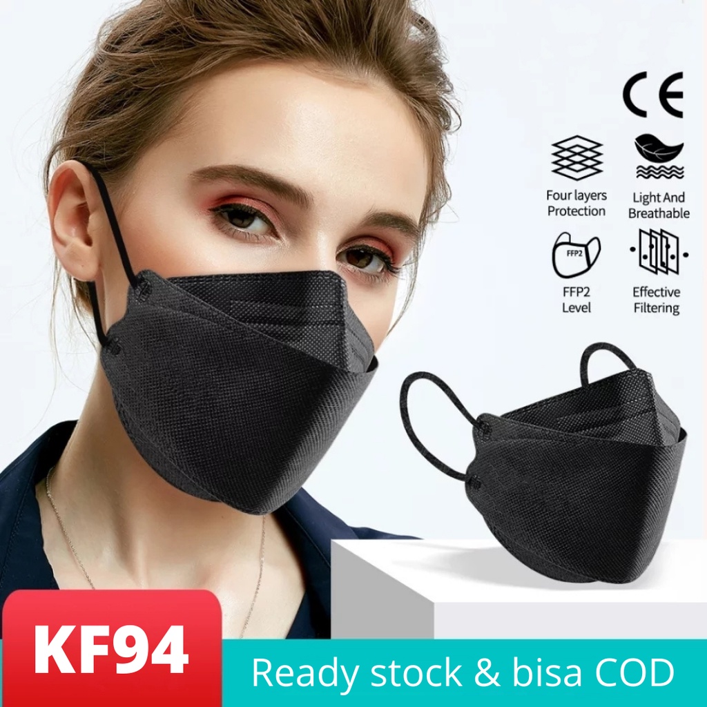 MASKER KF94 Korea 4 Ply // Earloop Mask // 3D EVO Mask // High Quality // COD