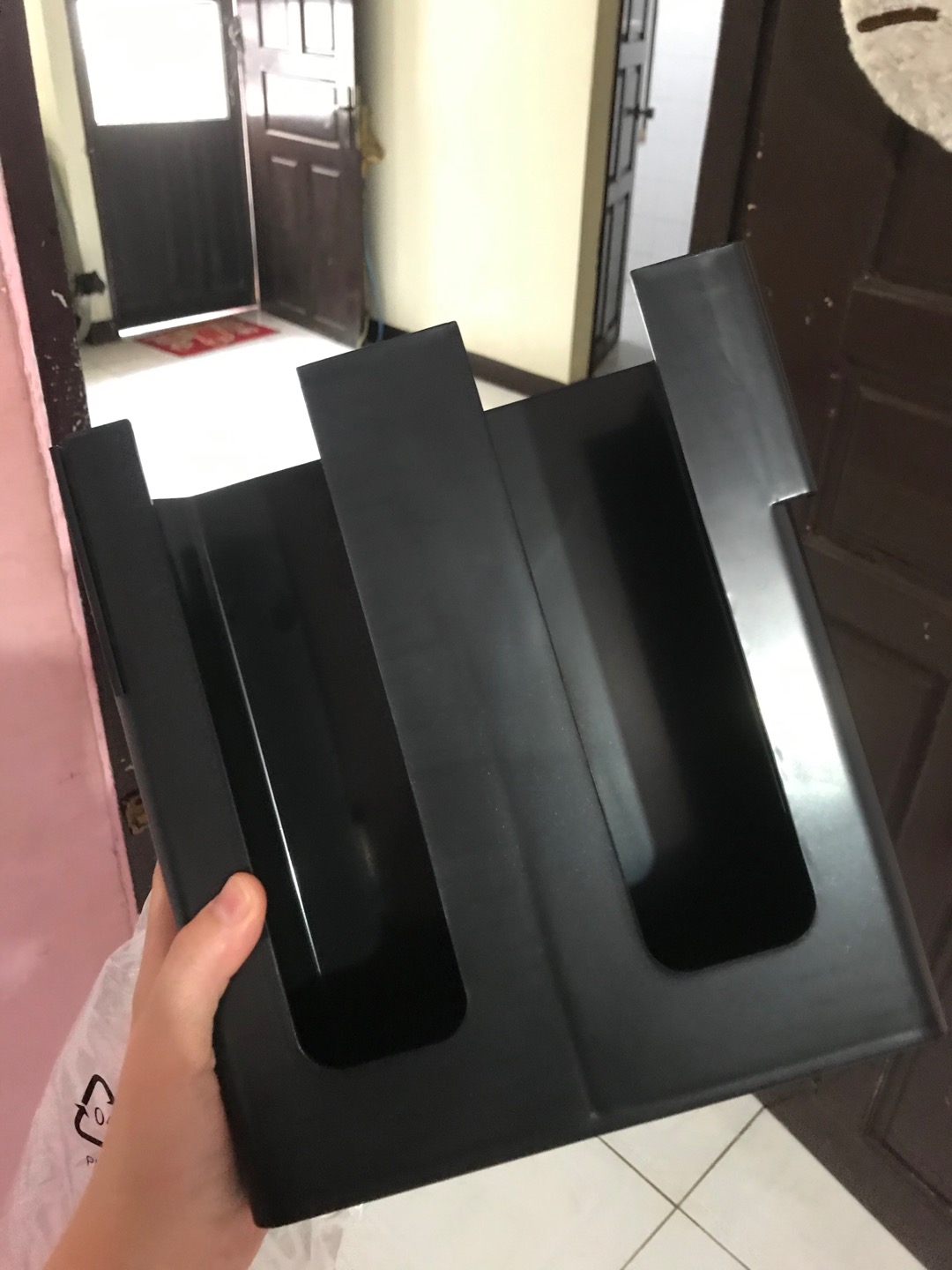 Single Tier Cup Dispenser 2 Slot / Tempat Saji Cup Minuman Di Restoran Kafe Warung Kopi Booth Coffee