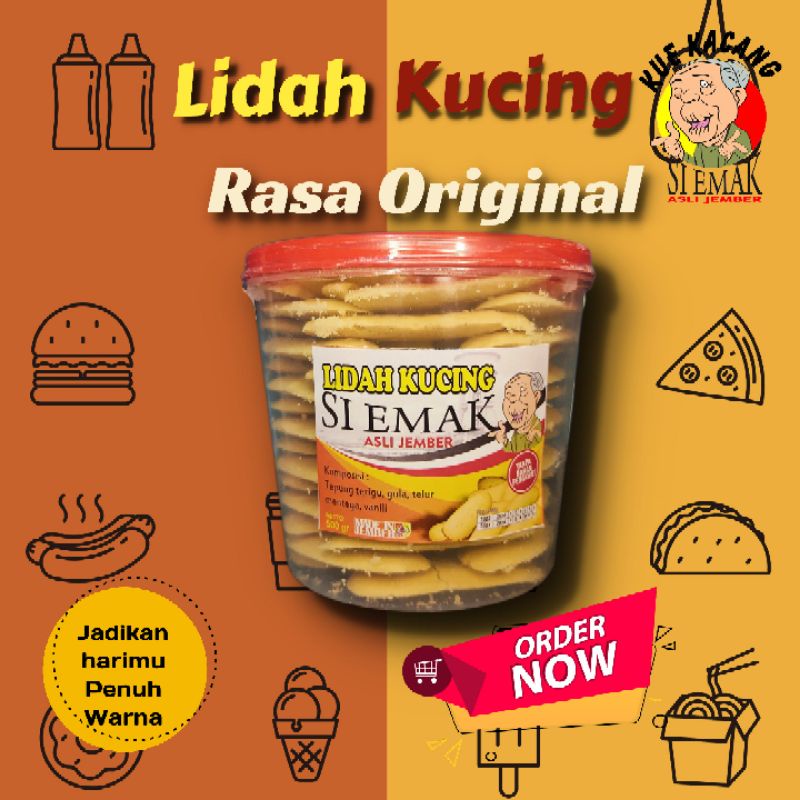 lidah kucing si emak rasa original