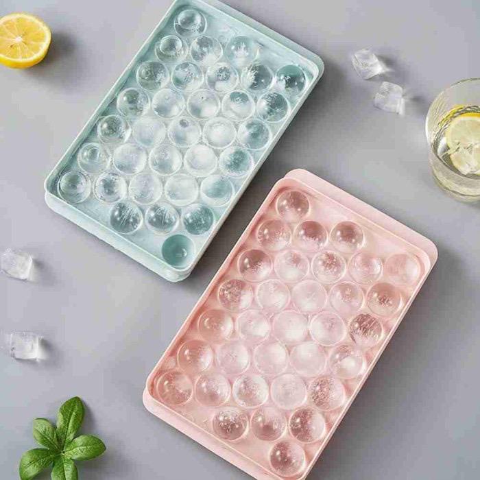 [UNIK88] Cetakan Es Batu Bulat isi 33/ ice cube tray/ Cetakan Jelly