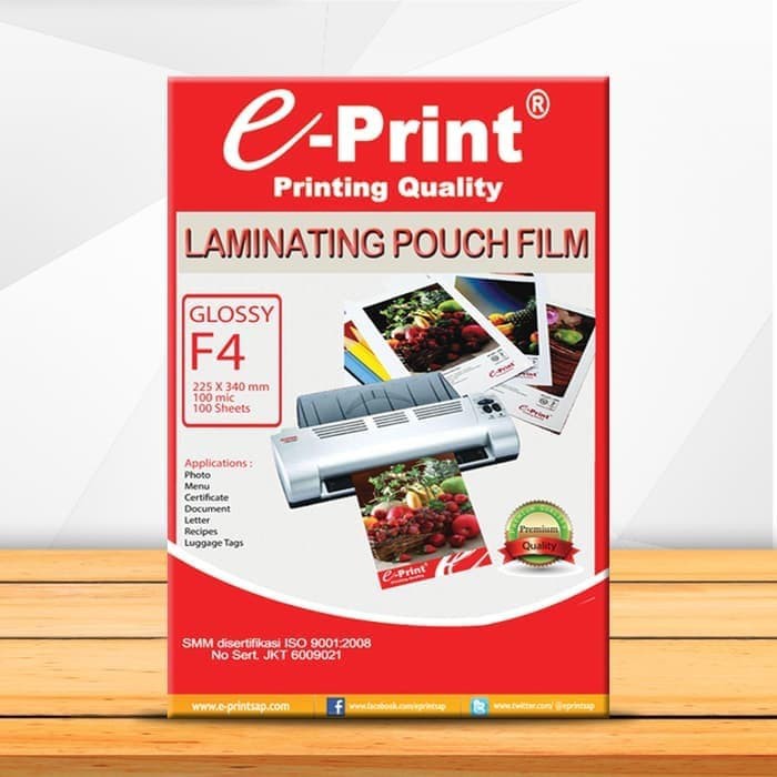 

Laminating Pouch e-Print F4