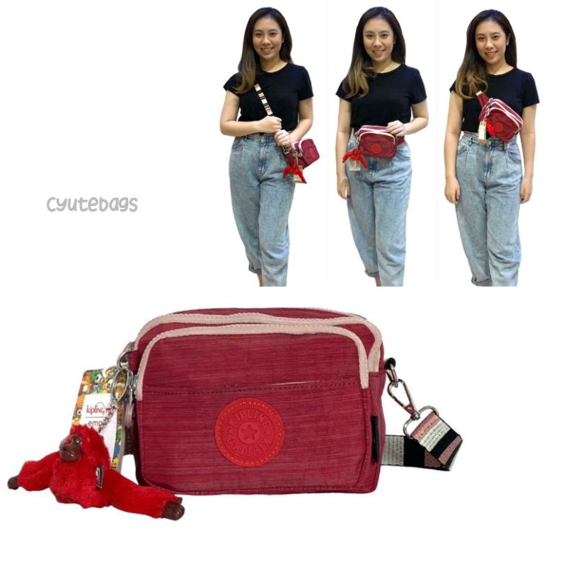 TAS PINGGANG WANITA BISA SELEMPANG KIPLING MULTIPLE DAZZ