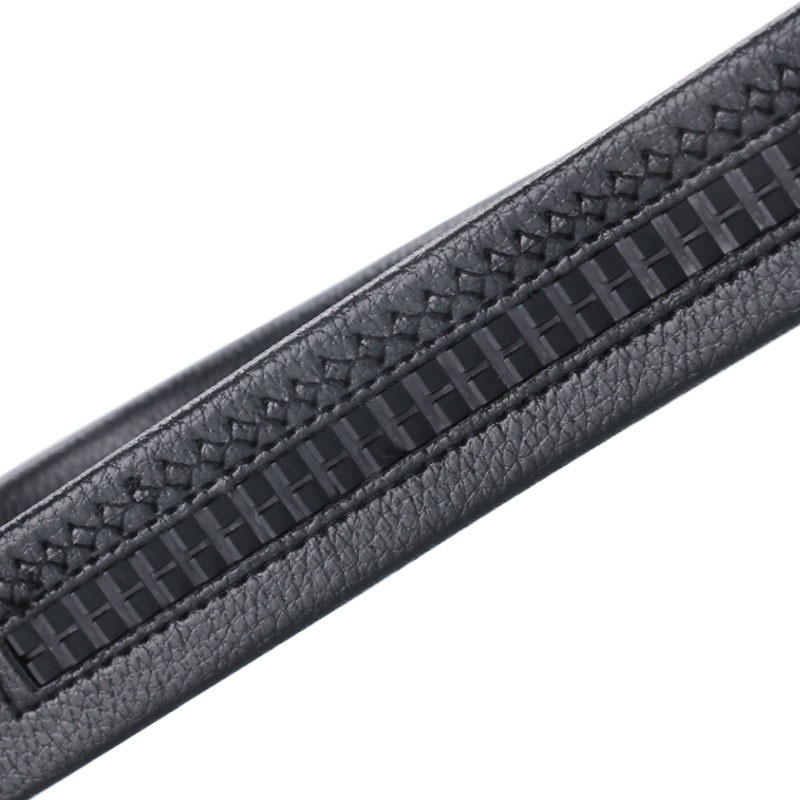 Ikat Pinggang Kulit Pria Luxury Automatic Buckle Imporr / Sabuk Kulit Model Rel Untuk Pria