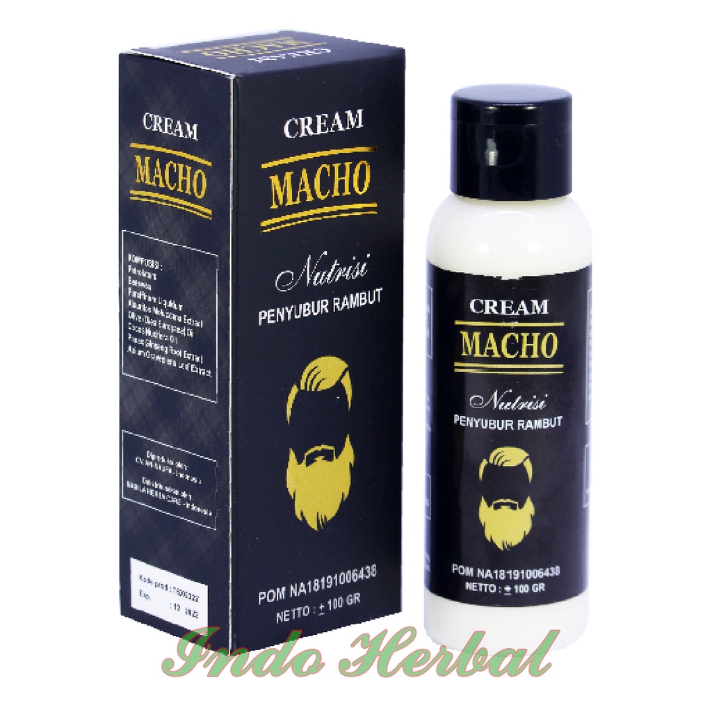 CREAM MACHO Original Nutrisi Penyubur Rambut Anti Rontok