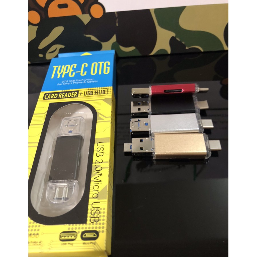 Card Reader OTG USB 3.1 Type C ke Micro SD / micro usb to micro sd