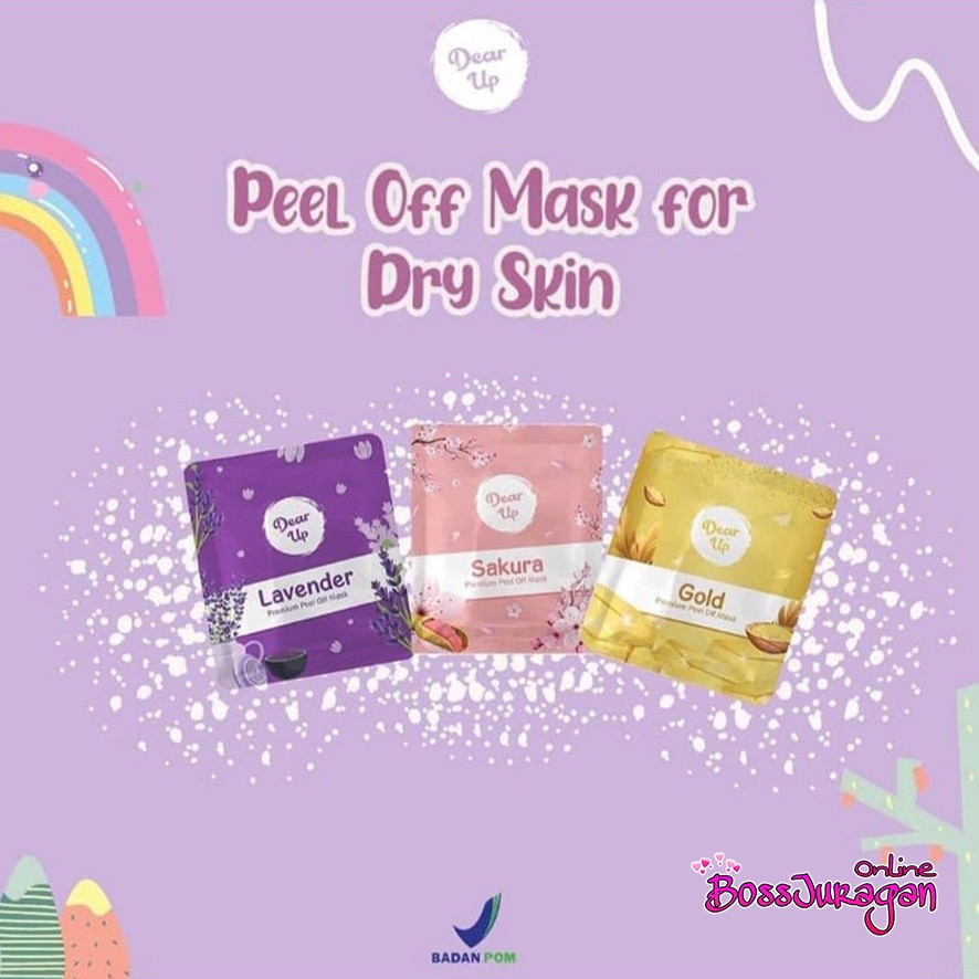 (BOSS) (10gr) DEAR UP Peel Off Mask | Masker Wajah | Peel Off Mask (✔ BPOM)