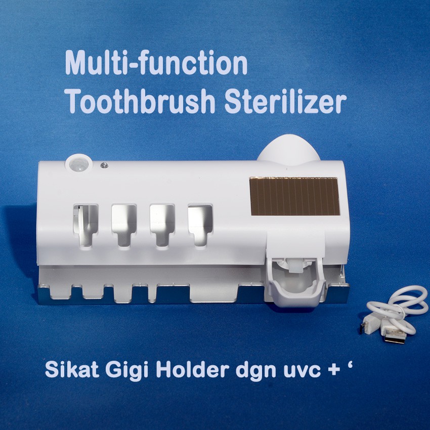 Automatis toothbrush sterilizer/ Sikat gigi Steril UV light otomatis/Dispenser Odol