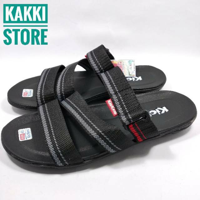 COD SANDAL FLAT HITAM SLIP ON SANDAL KASUAL CASUAL KIKERSS SLOP SLIDE WARNA HITAM TERBARU