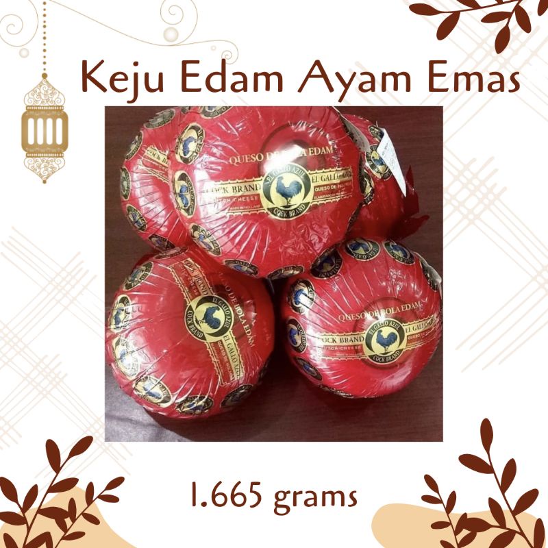 

Keju Bola Ayam Emas / Keju Edam Ayam Emas Termurah