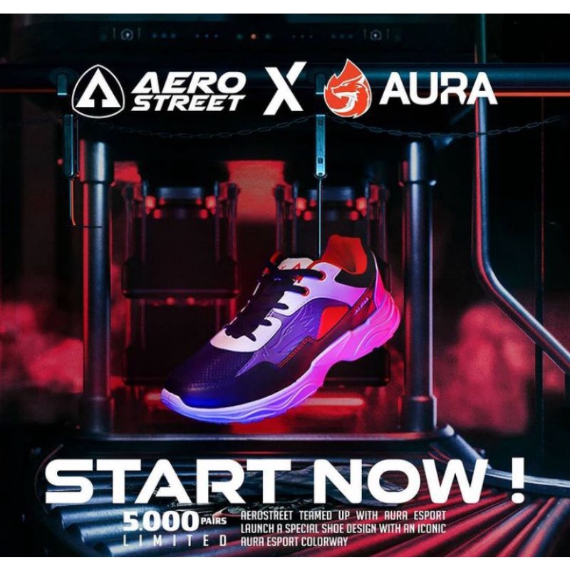 sepatu pria Aero Street x AURA size40