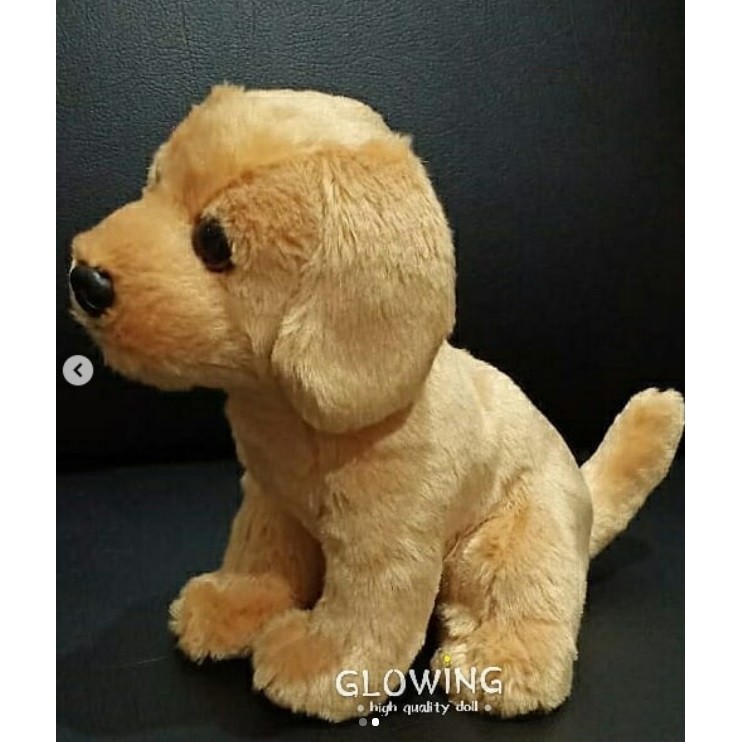 Boneka Anjing Golden duduk