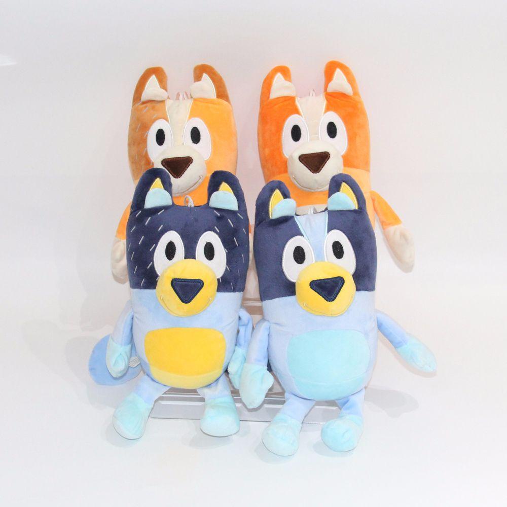 NICKOLAS1 Bluey Bingo Boneka Plush PP Katun Lembut Anak Hadiah Bluey Mom/Dad Kartun Hewan Anjing Bluey Keluarga