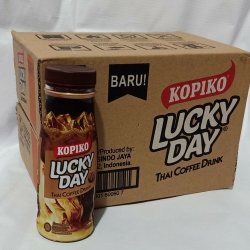 

Lucky Day Kopiko Coffee Drink 180ml x 12 Botol PerDus