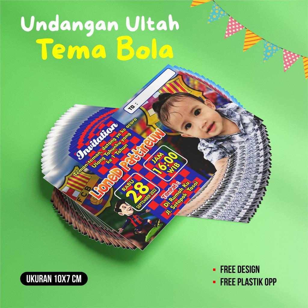Undangan Ulang tahun Tema Bola