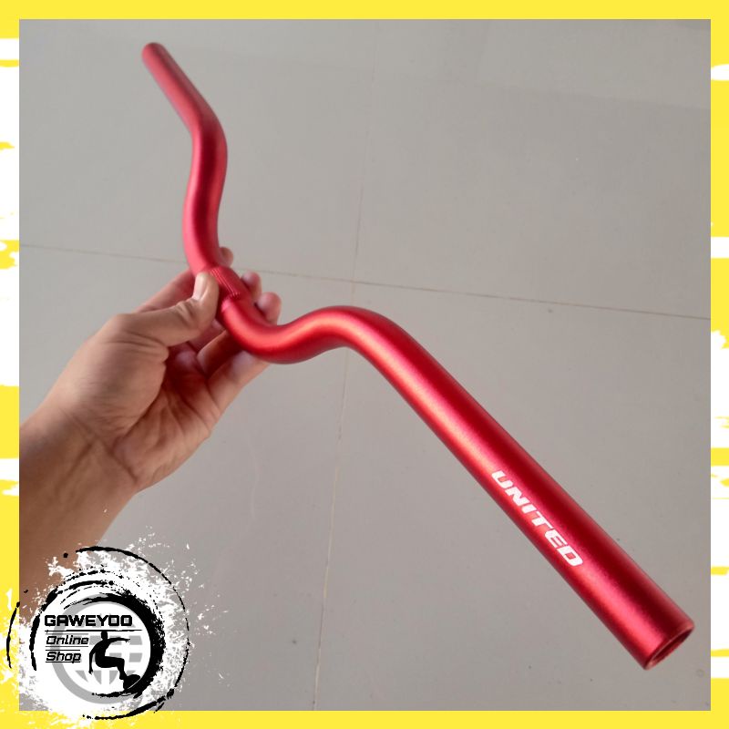 Stang Sepeda Lipat Seli Minivelo Minion United Alloy Merah