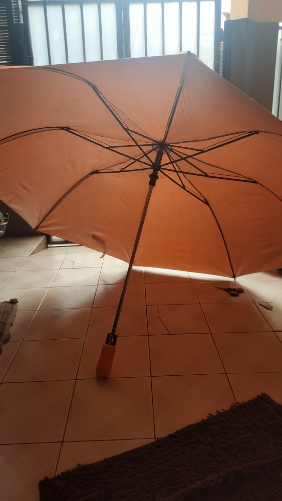 Tabasa Payung Golf Lipat Dua Polos Warna Warni Besar 2 Sablon