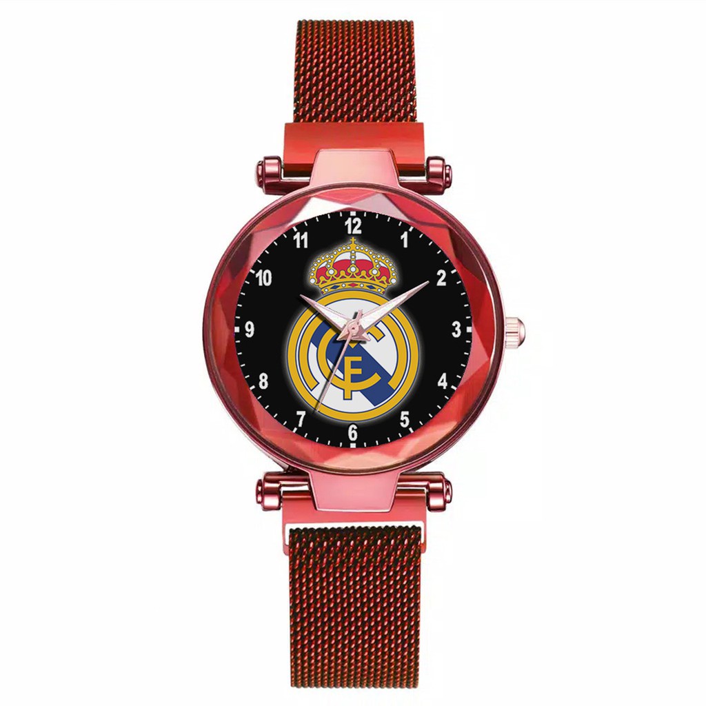 Jam Tangan Wanita Custom - REAL MADRID 2 Free Box &amp; Batre Cadangan