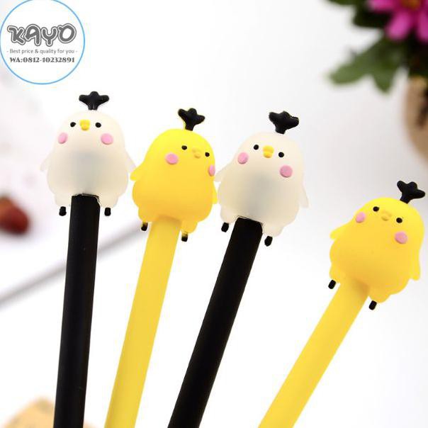 

PULPEN MOTIF CHICKEN, PEN GEL MOTIF AYAM LUCU UNIK ZAKKA KOREA LUCU