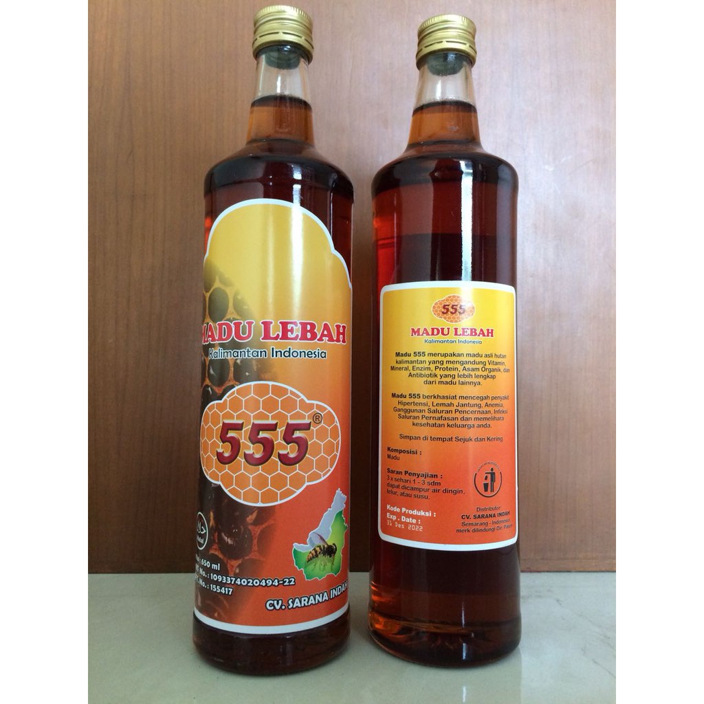 

Madu 555 murni kalimantan indonesia 650 ML