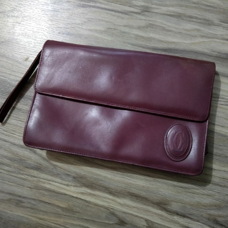 Hand bag cartier marron second/seken/preloved