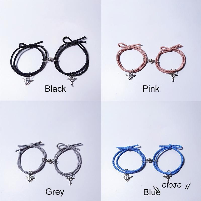 Gelang Karet Dengan Kunci Hati Magnetik Untuk Pasangan - ol2