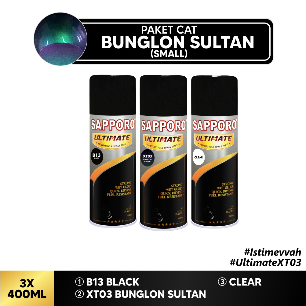 Paket Cat Bunglon Sultan Small / Sapporo Ultimate / Cat Spray Semprot Aerosol Terbaik