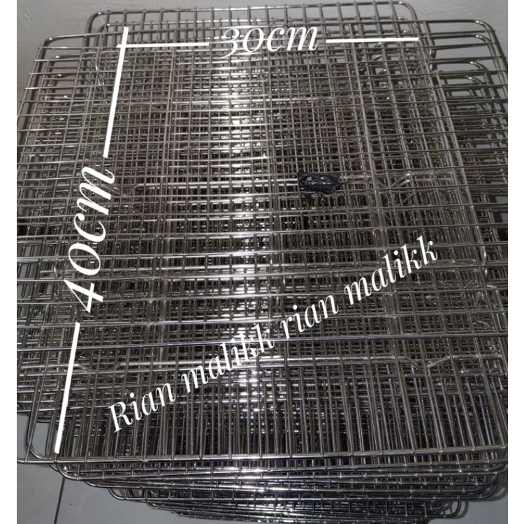 Rack pendingin kue Cooling Rack ukuran 30x40cm stainless