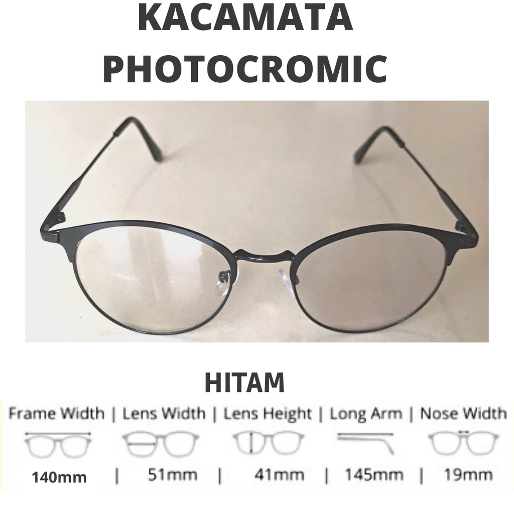 2 In 1 Kacamata Korea lensa photocromic anti radiasi wanita pria kaca mata bingkai Titanium perubahan warna fotocromic