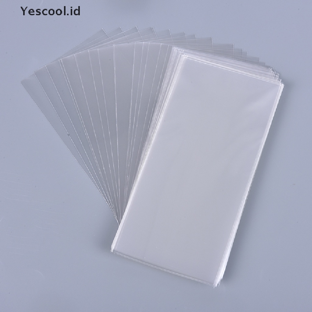 (Yescool) 100 Pcs Kantong Plastik Penyimpanan Uang Kertas