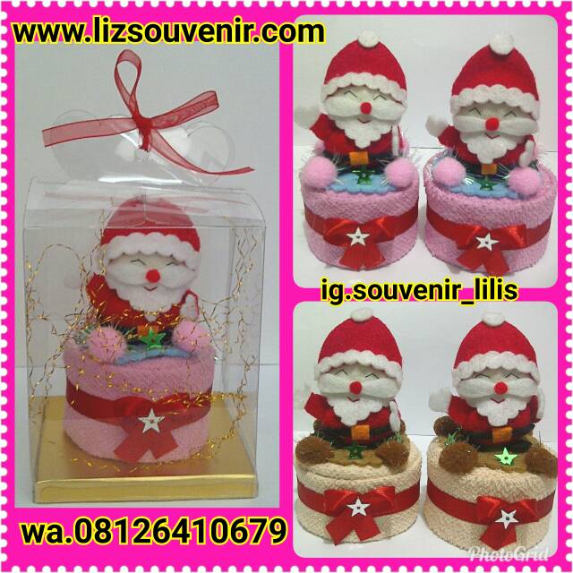 Souvenir natal towel santa