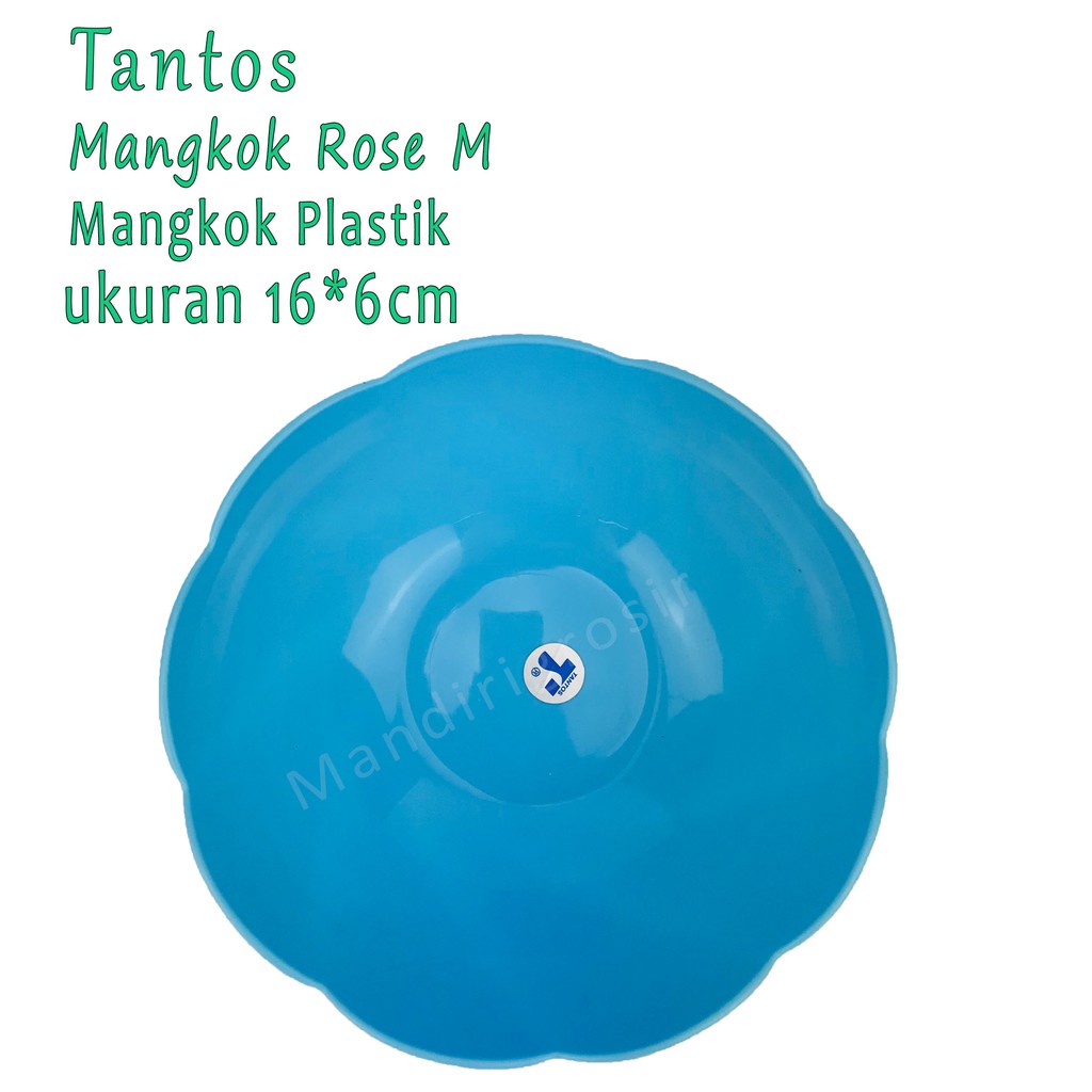 Mangkok bentuk bunga * Mangkok Rose M * Biru *5155