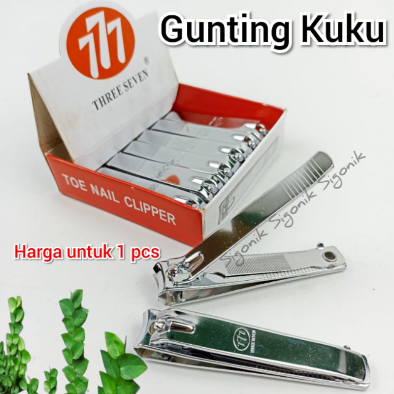 Murah Gunting Kuku 777 Three Seven Toe Nail Cut Clipper Big Size Besar Stanliss Stell Manicure Alat Potong Sigonik