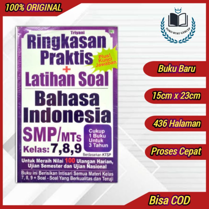 Ringkasan Praktis + Latihan Soal Bahasa Indonesia SMP/MTs Kelas 7,8,9