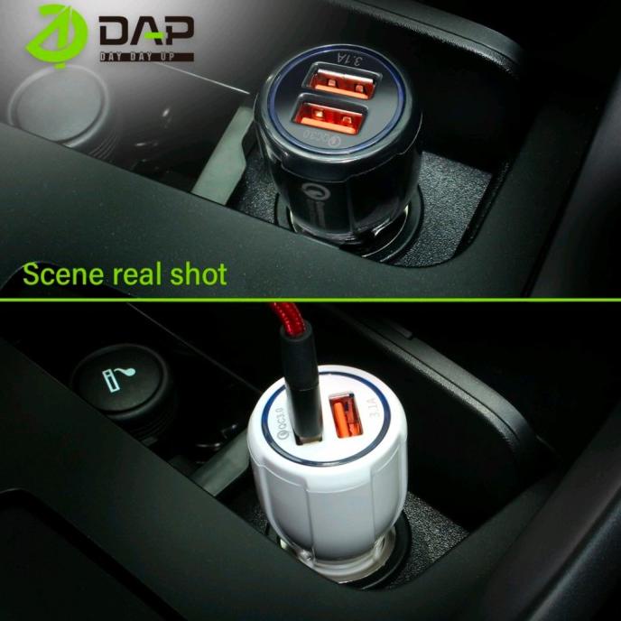 Dap D-C3.0 N Car Charger/Dap Car Charger 2Usb/Dap Car Charger 3.1A (Best Seller)