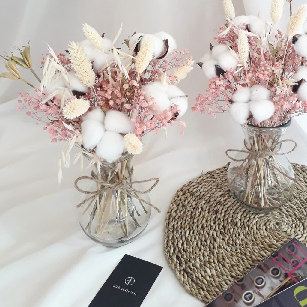 Pink Flower Medium Vase Bunga Vase Vas Kaca Flower Pink Flower Medium Vase Bunga Vase Vas Kaca Flower