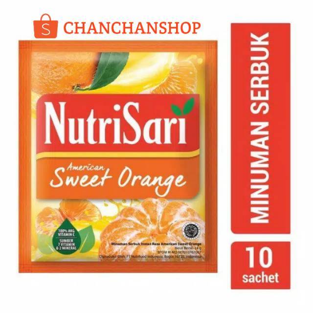 

Nutri Sari / Nutrisari American Sweet Orange 14 gr