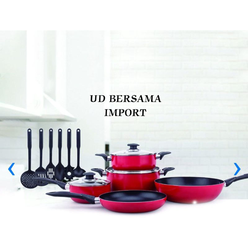 KRIS Perlengkapan Set Masak Aluminum/Anti Lengket/Cookware Berkualitas