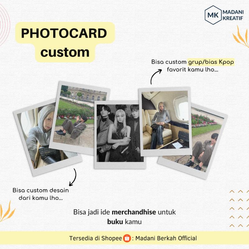 

Photocard Custom - Photo Card Bisa Custom Foto Sendiri
