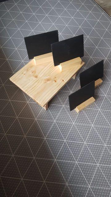 Food Taq Kayu 10x15cm Food Taq Papan Tulis Kapur Food Taq Buffet Mini Chalkboard Papan Kapur