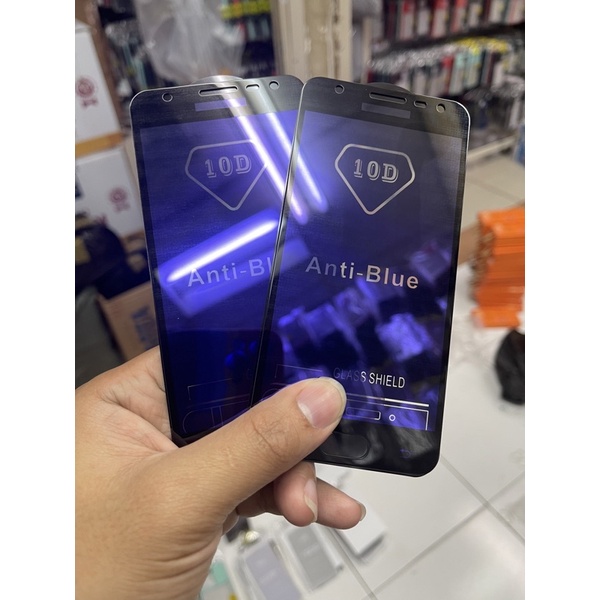 TEMPERED ANTI RADIASI BLUE 10D FULL LAYAR SAMSUNG J2 Prime j2 Pro j3 pro j7 pro