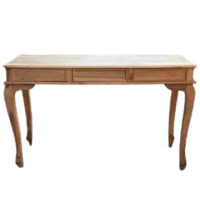 Jual CONSOLE TABLE MEJA KONSUL HIAS LACI 3 BAHAN KAYU JATI ASLI UKURAN