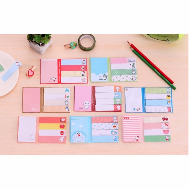 

Stick Note Buku Lipat 2 Doraemon, Baymax, Totoro, KittyI'm