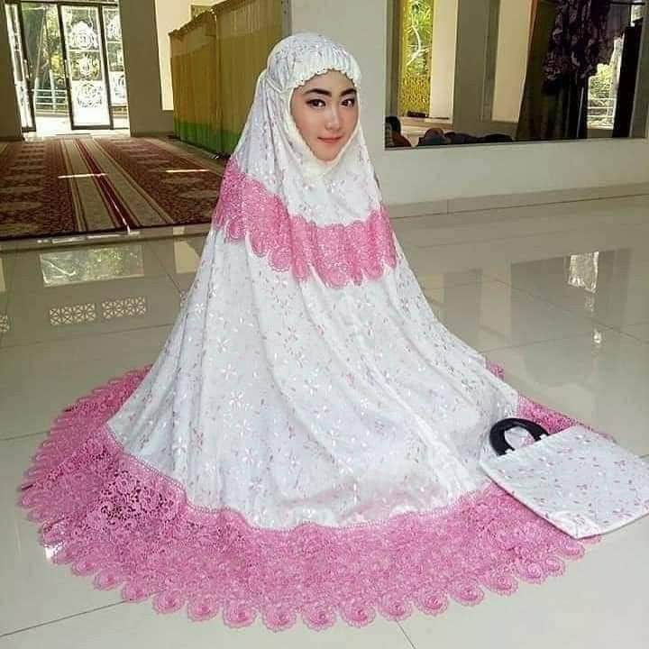 Mukena Dewasa Sutra Paris Prada Keong Swarovski Warna