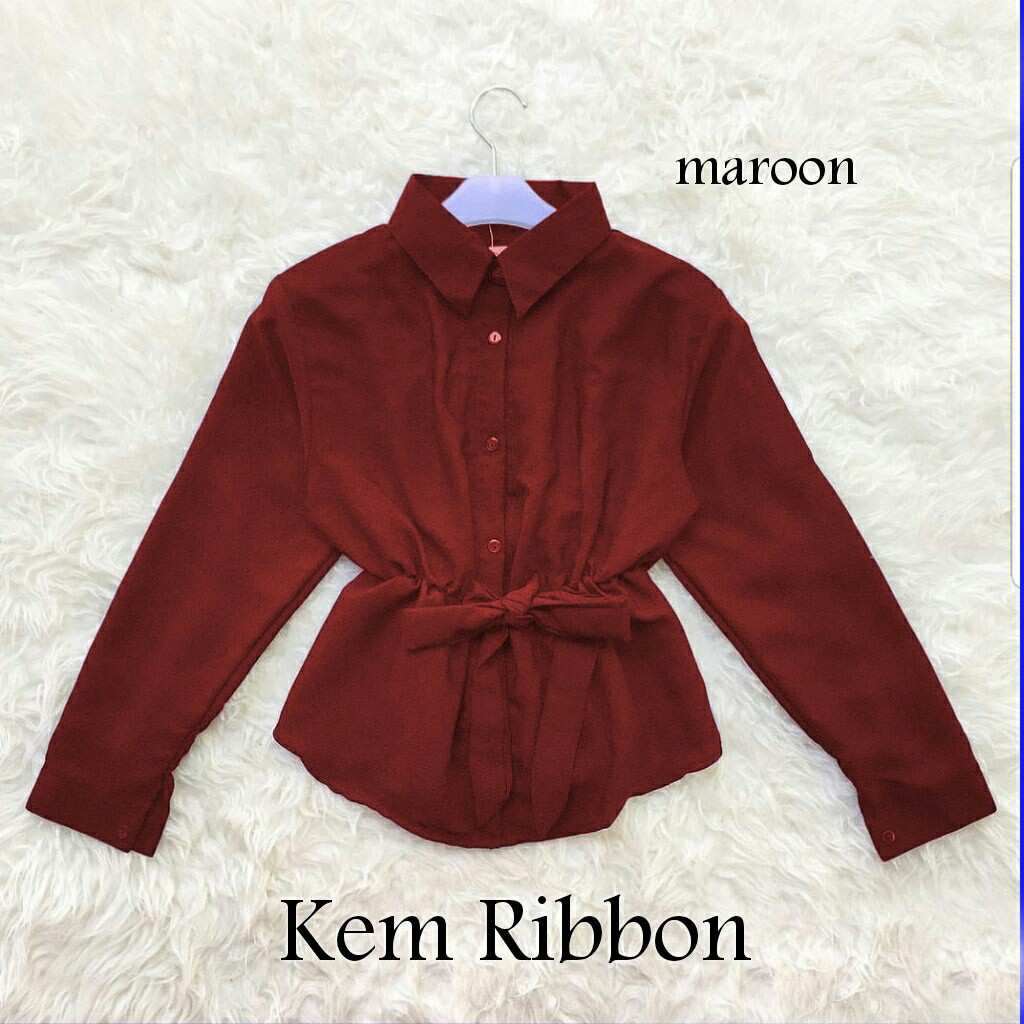 hn kem ribbon 2warna fashionkekinian