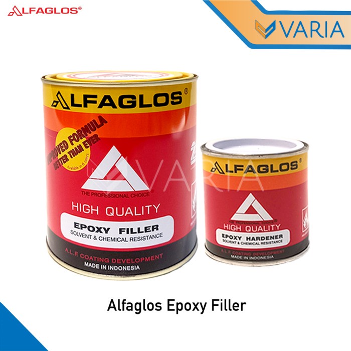 Alfaglos Epoxy Filler 1 kg Cat Dasar Primer + Hardener