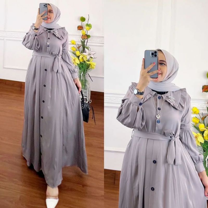 DRESS MUSLIM, baju wanita, baju gamis, dress, gamis, Baju gamis, fashion wanita, Kamilla Dress