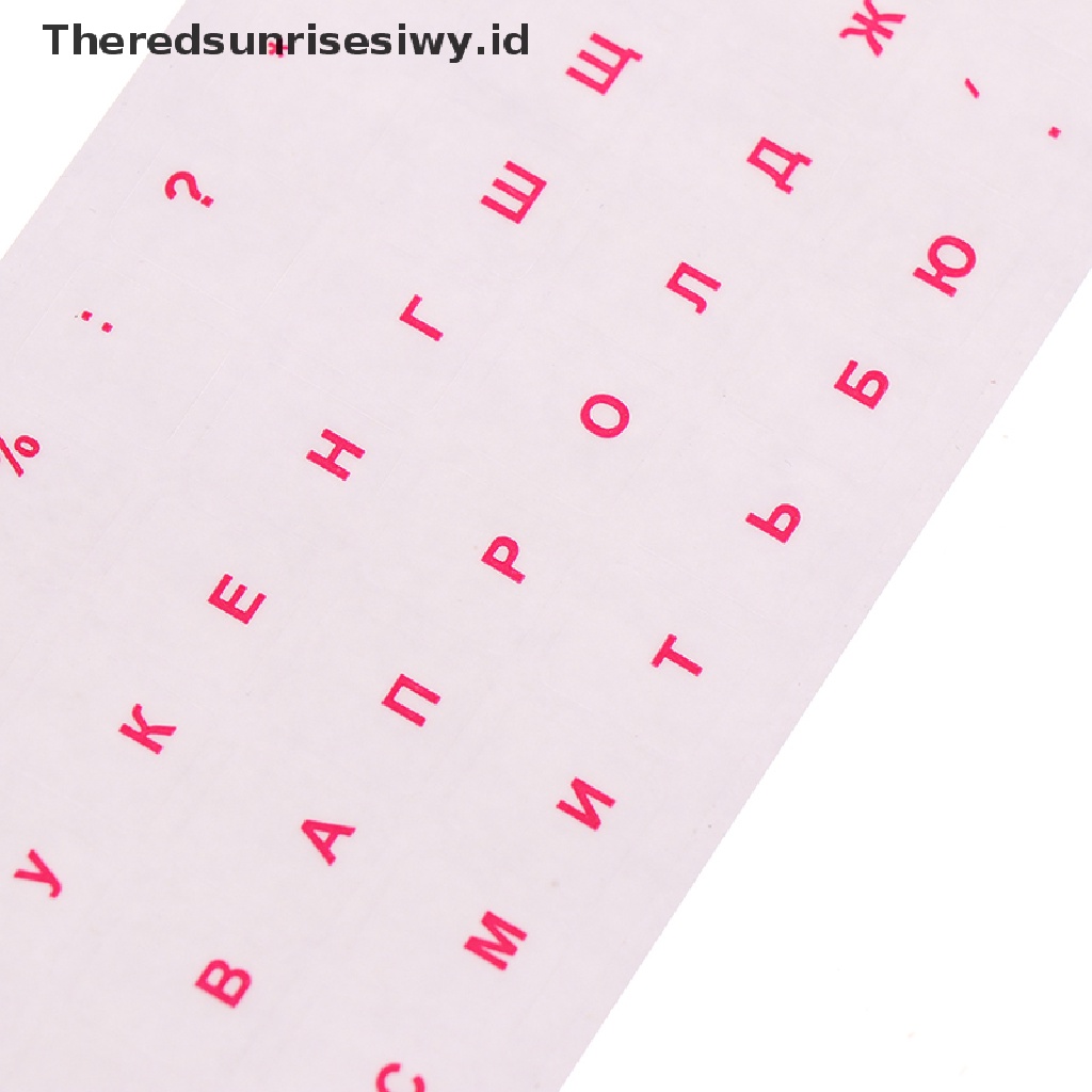 (Theredsunrisesiwy.Id) Stiker Pelindung Keyboard Bahasa Rusia Untuk Notebook