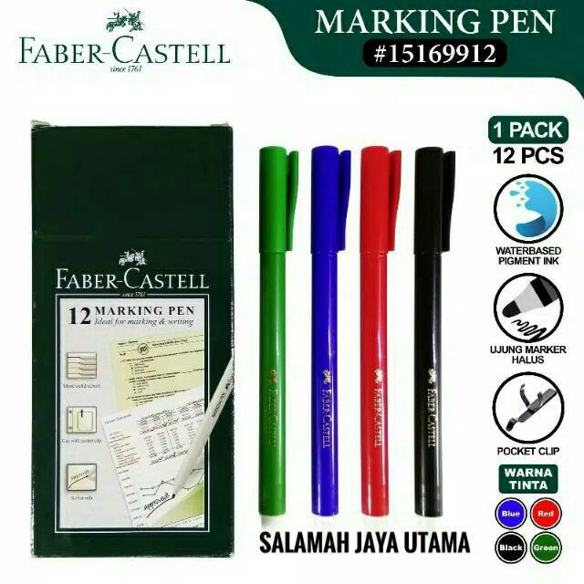 

Marking Pen Faber Castell / Spidol Serbaguna / Spidol Faber Castell