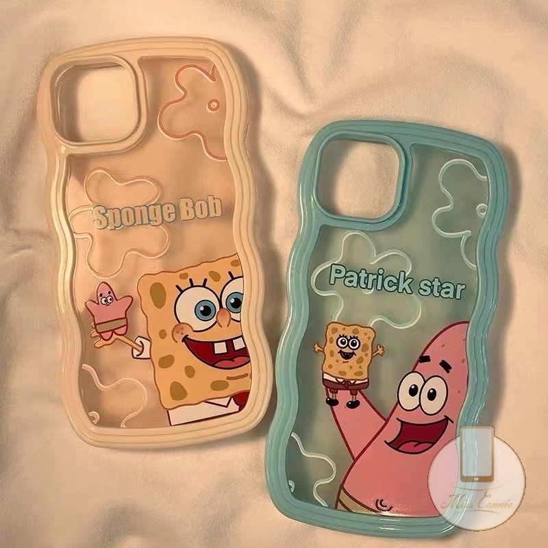 Case Untuk Samsung A14 A04s A12 A13 A04 A04E A03s A53 A32 A52 A51 A31 A52s A03 A22 A23 A50s A33 A20 A50 A30 A11 A21s A02s M22 Patrick Star Spongebob Wavy Edge Shockproof Soft Case